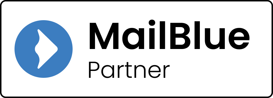 Partner van MailBlue _ Badge - wit